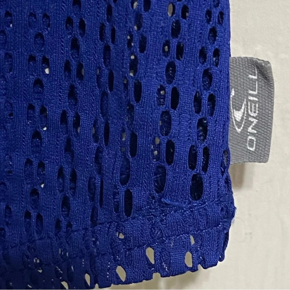 O'Neill Mesh Cover Up Mini Dress Beach Vacation Pool Resort Royal Blue Size XS/S